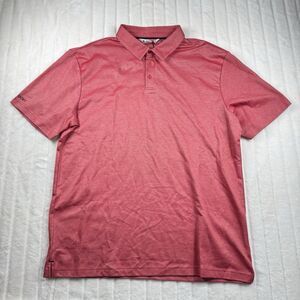 Black Clover  "Live Lucky" Performance Golf Polo Shirt Men's 2XL Red Stretch NWT